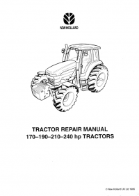 repair manual New Holland 170-190-210-240 HP Tractors Service Manual PDF