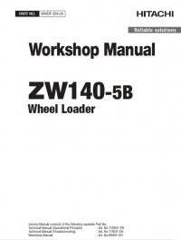 repair manual Hitachi Wheel Loader ZW140-5B Workshop Manual PDF