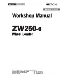 repair manual Hitachi Wheel Loader ZW250-6 Workshop Manual PDF