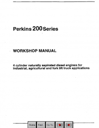 repair manual Perkins 200 Series Diesel Engine PDF Workshop Manual