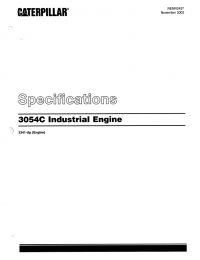 repair manual Caterpillar 3054C Industrial Engine PDF Service Manual