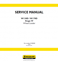 repair manual New Holland W130D and W170D Stage IV Loaders PDF Manuals
