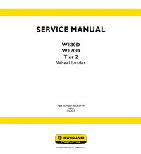 repair manual New Holland W130D and W170D Tier 2 Wheel Loader PDF Manual