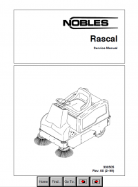 repair manual Nobles (Tennant) Rascal PDF Service Manual