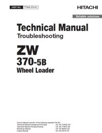 repair manual Hitachi Wheel Loader ZW370-5B Troubleshooting Technical Manual PDF