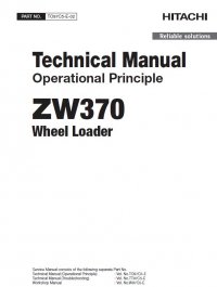 repair manual Hitachi Wheel Loader ZW370 Operational Principle Technical Manual PDF