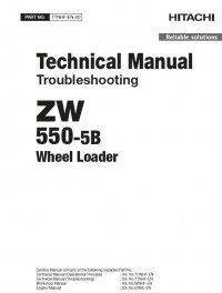 repair manual Hitachi Wheel Loader ZW550-5B Troubleshooting Technical Manual PDF