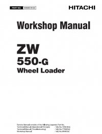 repair manual Hitachi Wheel Loader ZW550-G Workshop Manual PDF