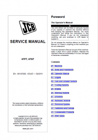repair manual JCB 6TFT, 6TST Dumper Service Manual PDF