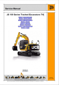 repair manual JCB JS 100 Series Tracked Excavators T4i Service Manual PDF