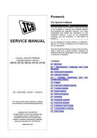 repair manual JCB Loadall 506-36, 507-42, 509-42, 512-56, 514-56 Service Manual PDF