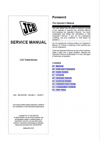 repair manual JCB Transmission PS750 MK4, PS760, PS766 Service Manual PDF