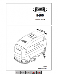 repair manual Tennant 5400 Service Manual PDF