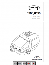 repair manual Tennant 6500/6550/6550E PDF Service Manuals