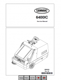 repair manual Tennant 6400E & 6400IC Machine PDF Service Manuals