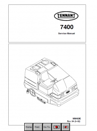 repair manual Tennant 7400 Machine PDF Service Manual
