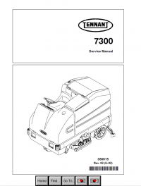 repair manual Tennant 7300 Service Manual PDF