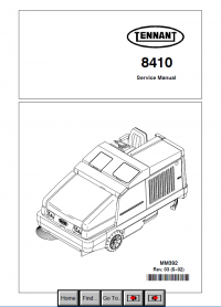 repair manual Tennant 8410 Machine PDF Service Manual