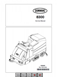 repair manual Tennant 8300 Machine Service Manual PDF