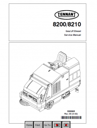 repair manual Tennant 8200/8210 Gas/LP/Diesel Service Manual PDF
