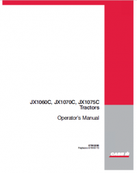 repair manual Case JX1060C, JX1070C, JX1075C, JX1085C, JX1095C Tractors PDF Set of Manuals