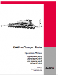 repair manual Case Pivot-Transport Planter 1200 series PDF Operator Manual