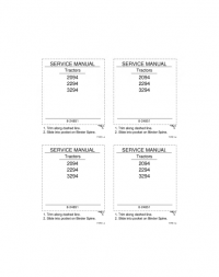 repair manual CASE Tractors 2094 2294 3294 PDF Service Manual