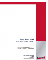 repair manual Case 1260 Front Fold Trailing Planter PDF Service Manual
