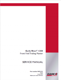 repair manual CASE 1250 Front Fold Trailing Planter PDF Set of Factory Manuals