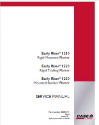 repair manual CASE 1210/1220/1230 Planters PDF Service Manual