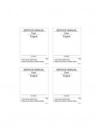 repair manual Case CDC Engine Service Manual PDF