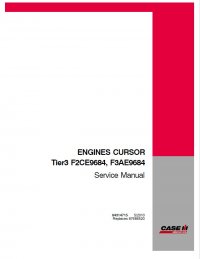 repair manual Case Engines Cursor Tier3 F2CE9684, F3AE9684 Service Manual PDF