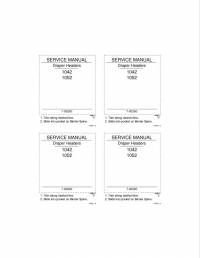 repair manual Case Draper Headers 1042, 1052 Service Manual PDF