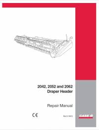 repair manual Case 2042, 2052 and 2062 Draper Header Set of Manuals PDF