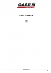 repair manual Case 3152 3162 Draper Header Service Manual PDF