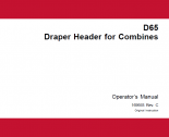 repair manual Macdon D65 Draper Header for Combines Operators Manual PDF