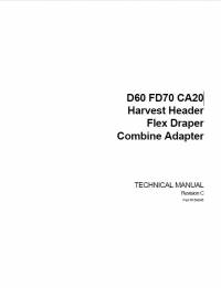 repair manual Macdon D60, FD70, CA20 Harvest Header Flex Draper Combine Adapter Technical Manual PDF