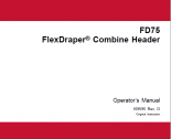 repair manual MacDon FD75 FlexDraper Combine Header Operators Manual PDF