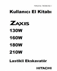 repair manual Hitachi Wheel Excavator Zaxis 130W, 160W, 180W, 210W User’s Manual PDF