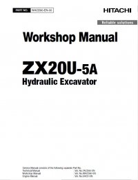 repair manual Hitachi Hydraulic Excavator ZX20U-5A Workshop Manual PDF