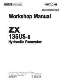 repair manual Hitachi Hydraulic Excavator ZX135US-6 Workshop Manual PDF