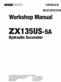 repair manual Hitachi Hydraulic Excavator ZX135US-5A Workshop Manual PDF
