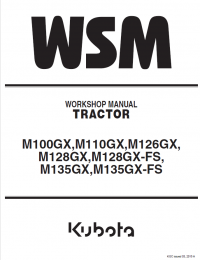 repair manual Kubota M100/110/126/128/135GX PDF Workshop Manual