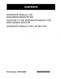 repair manual Kubota Tractors M4950 M5950 M6950 M7950 PDF Manual