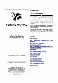 repair manual JCB Skidsteer Loader 225T, 250, 260, 270, 280, 300, 320T, 325T, 330 Service Manual PDF