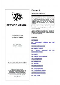 repair manual JCB Skidsteer Loader 3TS-8T, 3TS-8W Service Manual PDF