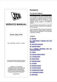 repair manual JCB Wheel Loader 411HT, 413S, 417HT Service Manual PDF