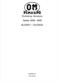 repair manual OM Pimespo Series 4539 - 4549 XLOGO1, XLOGO2 Workshop Literature PDF