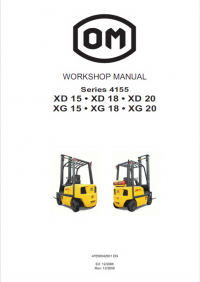 repair manual OM Pimespo Series 4155 XD 15 • XD 18 • XD 20, XG 15 • XG 18 • XG 20 Workshop Manual PDF