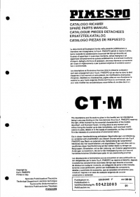 spare parts catalog OM Pimespo Truck CT-M Spare Parts Manual PDF
